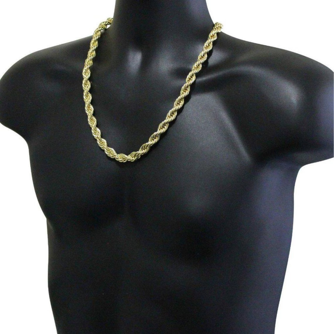14k Gold 10mm 24" Rope Chain