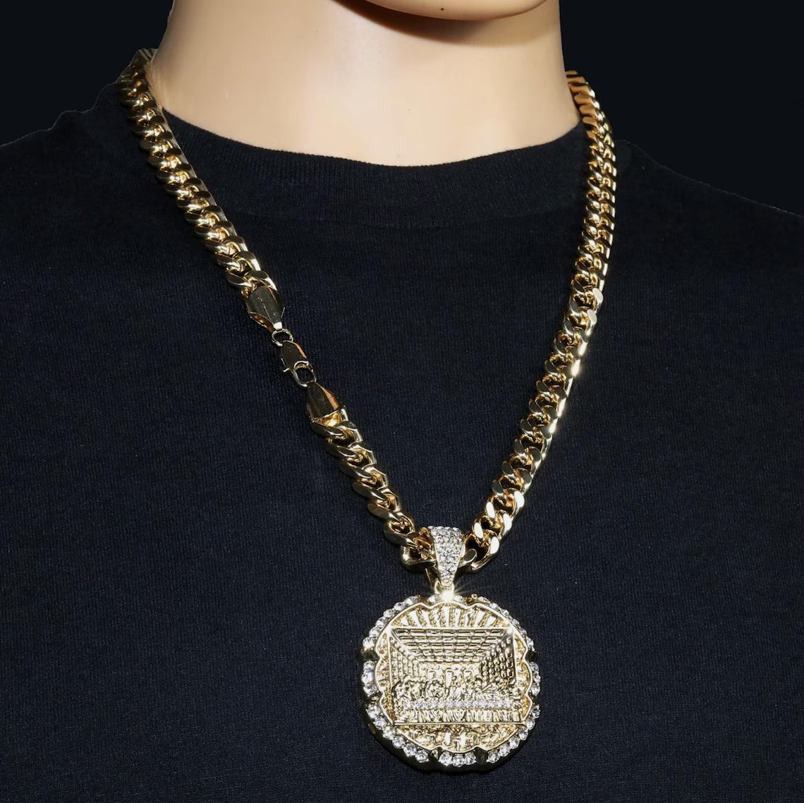 14k Gold 10mm 24" XL Last Supper