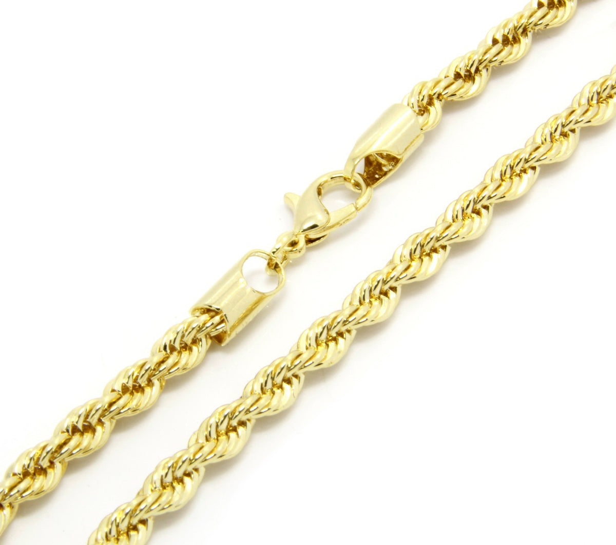 Men & Lady Gold 4mm Sparkling French Rope Anklets & Bracelet 8 Inches
