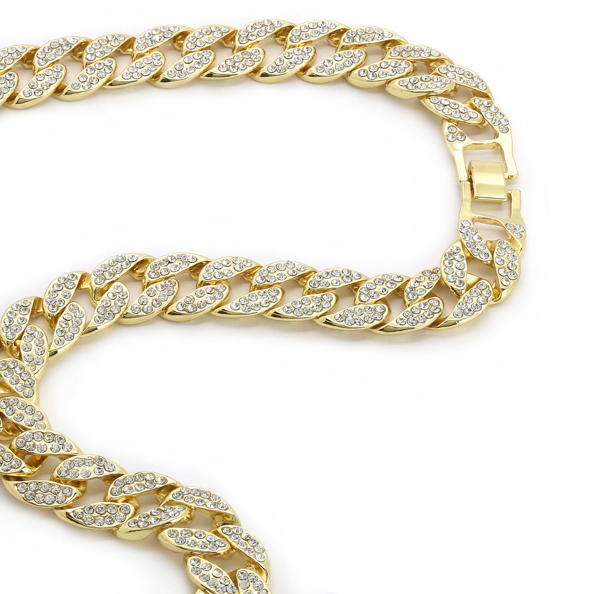 Miami Cuban Link 14k Gold 14"-30" CZ Choker Chain