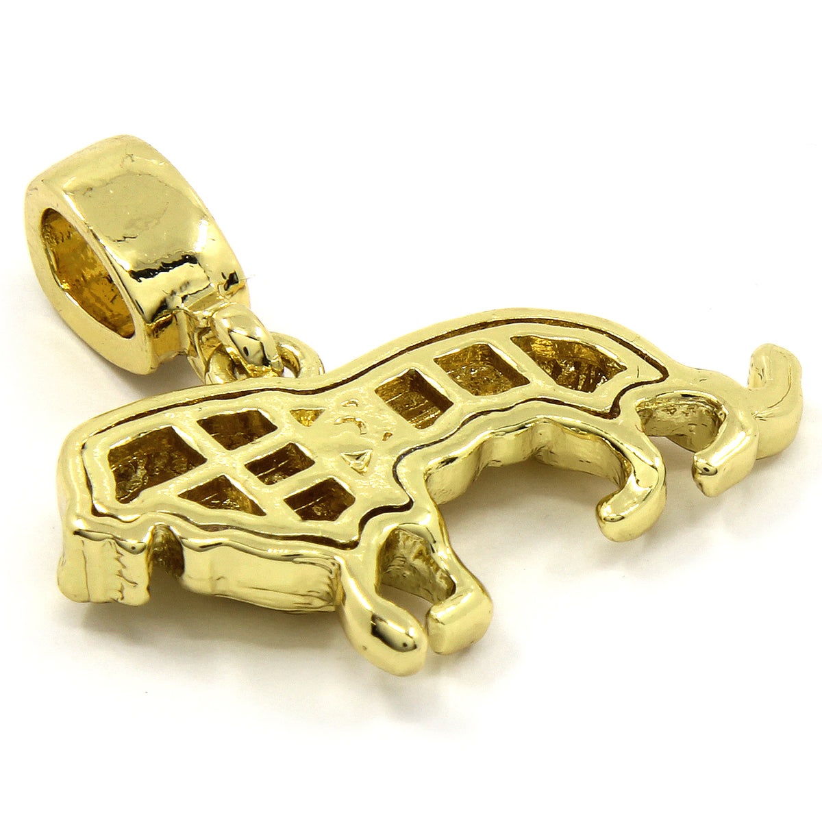 Men's 14k Gold Lion 4mm/24" Rope Chain with Pendant