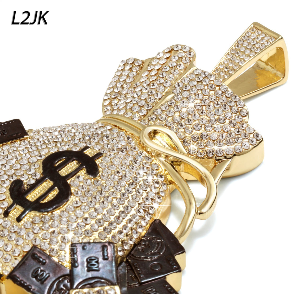 14k Rope Chain Necklace 10mm 24" & 30" Huge Money Bag Gold