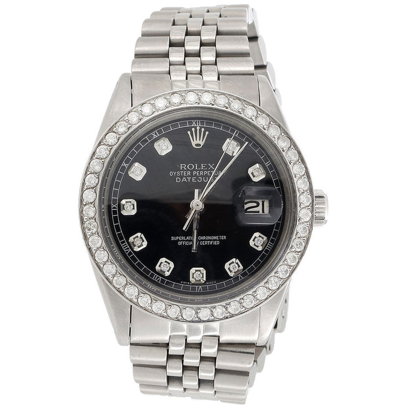 Men's Rolex Diamond Bezel Comes With Original Packaging