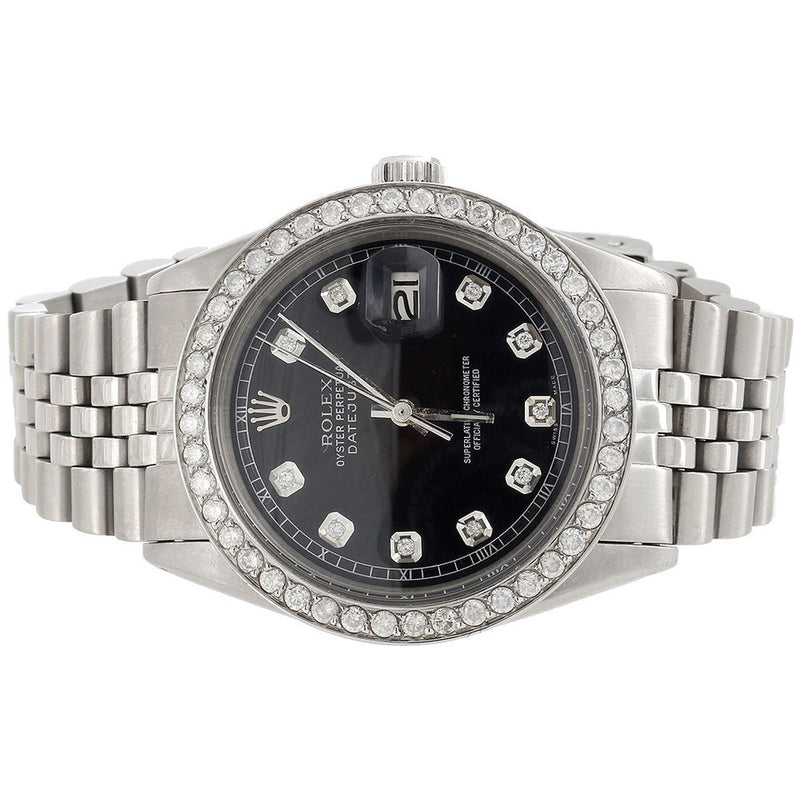 Men's Rolex Diamond Bezel Comes With Original Packaging