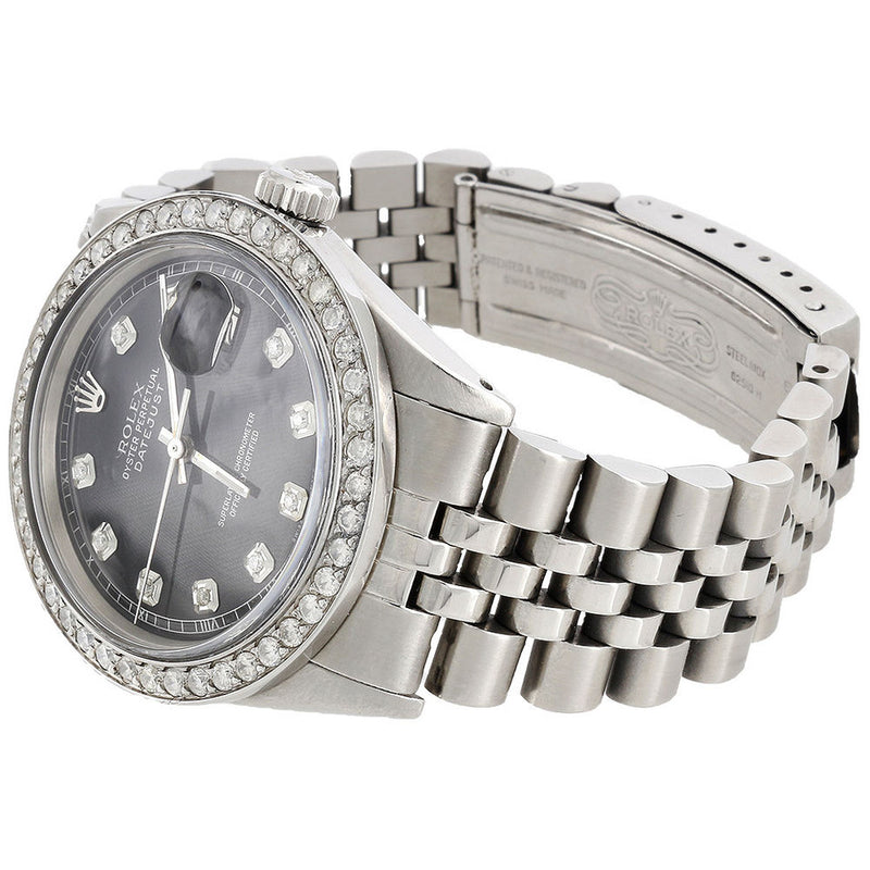 Men's Rolex Diamond Bezel Comes With Original Packaging