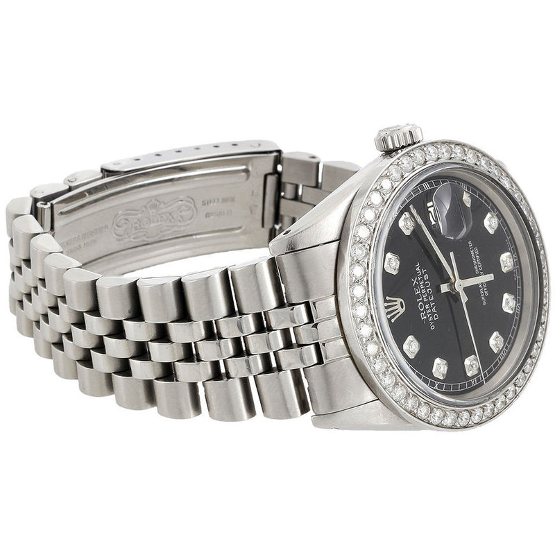 Men's Rolex Diamond Bezel Comes With Original Packaging