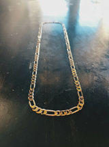 Men's 14k Gold Stamped Figaro Chain 24 Inches " 5mm Necklace