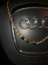 Men's 14k Gold Stamped Rope Chain 20 Inches " 4mm Necklace
