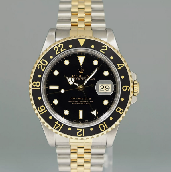 New! Rolex GMT Men's Two Tone Watch w/ Papers