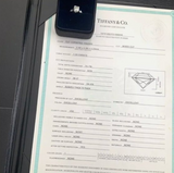 MINT! TIFFANY AND CO VVS 1CT++ PLATINUM WEDDING RING WITH BOX AND PAPER!!