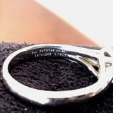 MINT! TIFFANY AND CO VVS 1CT++ PLATINUM WEDDING RING WITH BOX AND PAPER!!