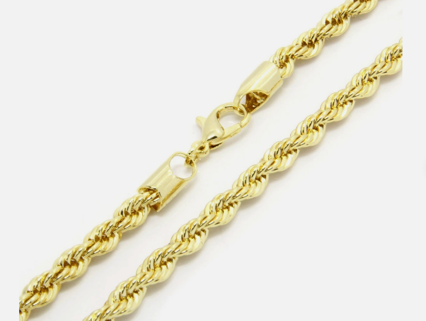 14k Gold 4mm French Rope Anklets & Bracelet 8 Inches
