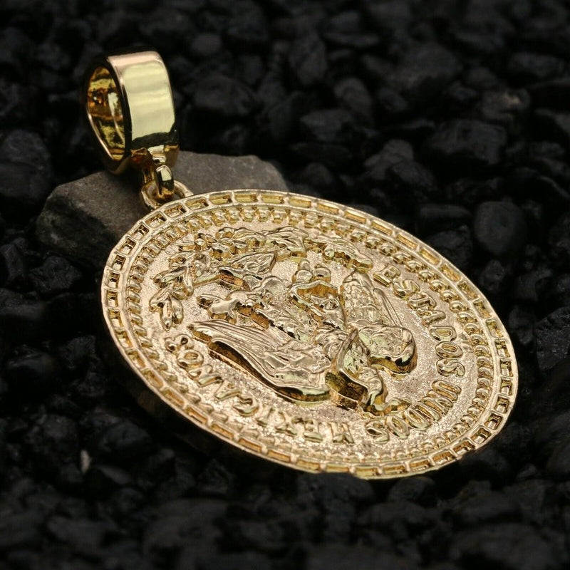 50 Pesos Pendant 14k Gold 20" Necklace Pendant