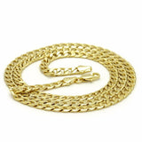 Mens Cross Necklace 14k Gold 24" Cuban Necklace