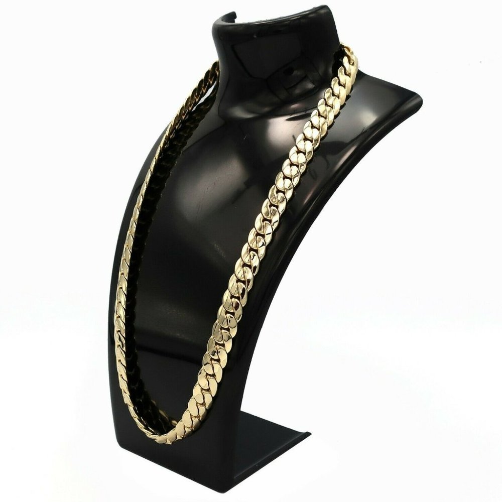 10MM STAMPED 14K GOLD NECKLACE! STUNNING!