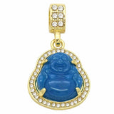 NEW - 14k Men's Blue Pendant 24" Necklace