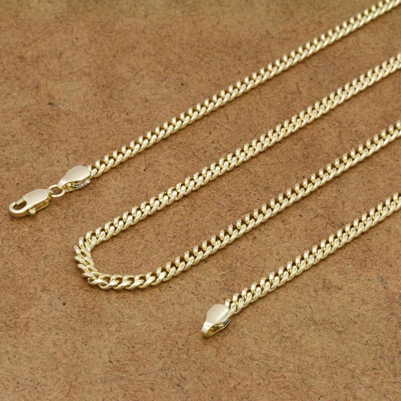 NEW - 14k Men's Blue Pendant 24" Necklace