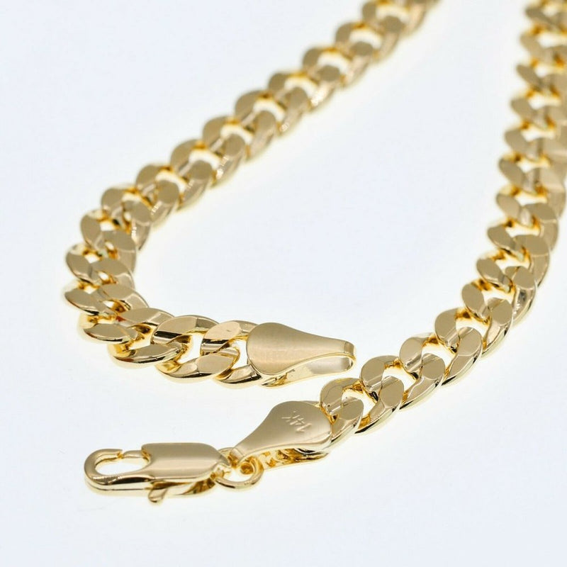 Jesus 14k Gold Pendant + Miami Cuban Necklace