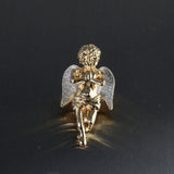 14k Angel & Jesus Rope Necklace Pendants