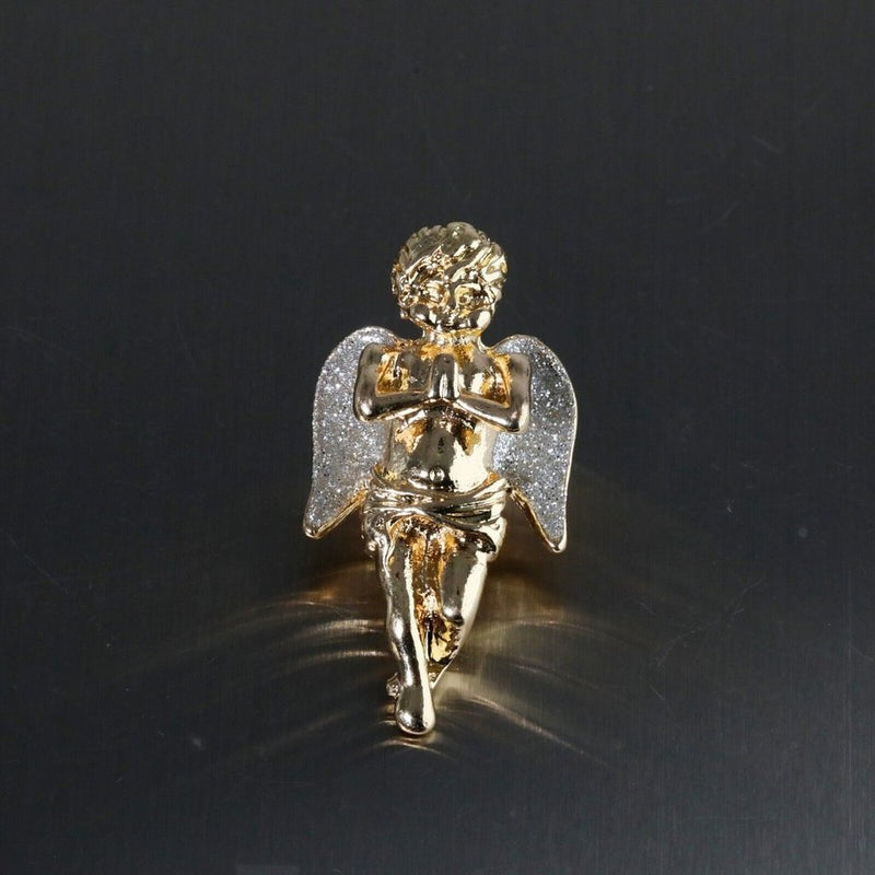 14k Angel & Jesus Rope Necklace Pendants