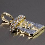14k Angel & Jesus Rope Necklace Pendants