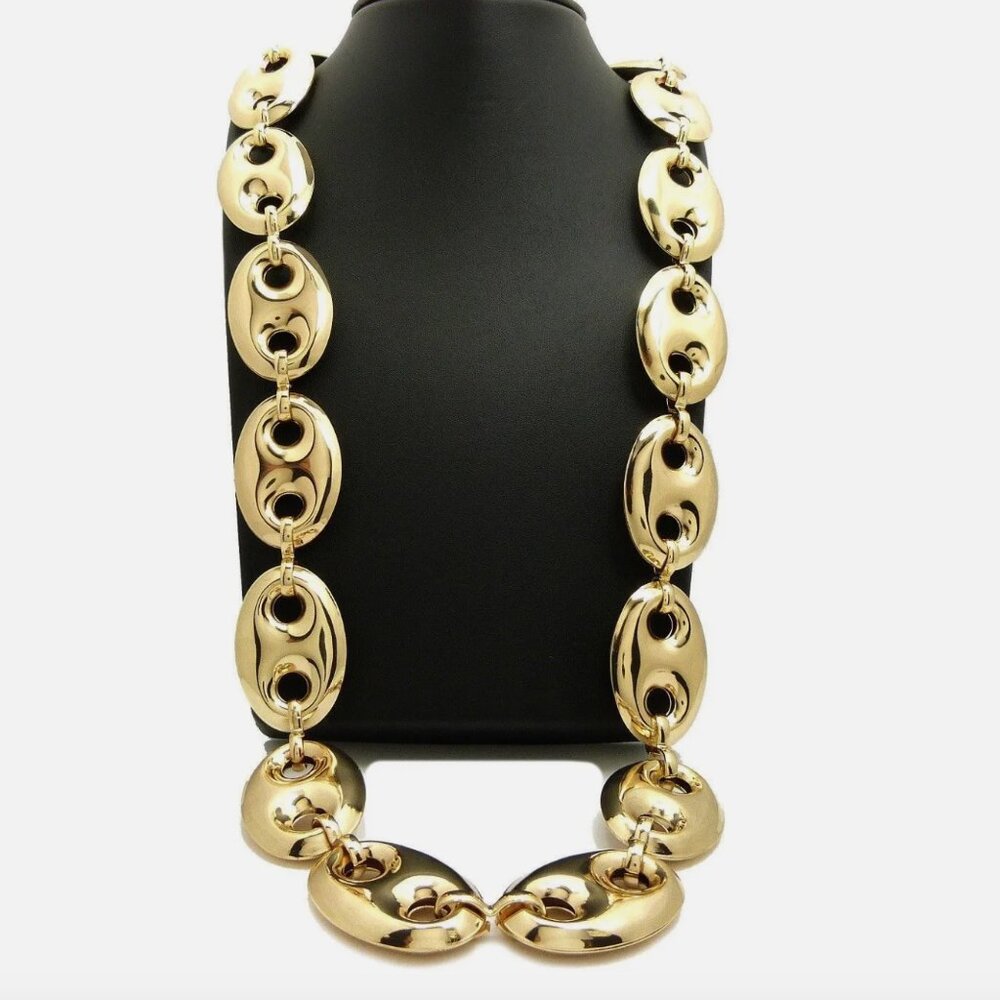 14k 27mm 30" Marina Chain Necklace