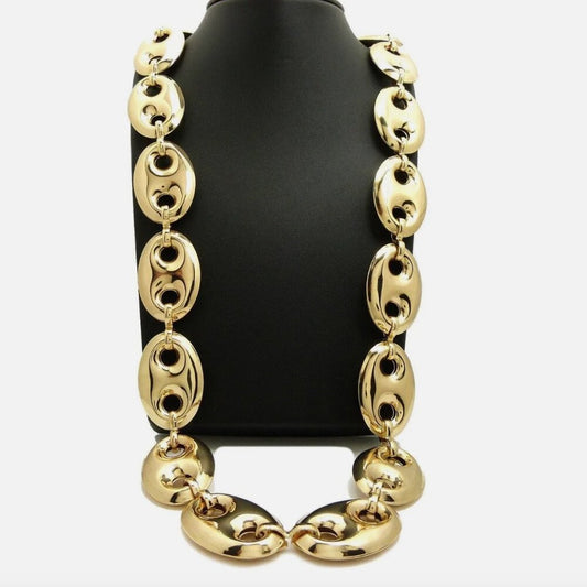 14k 27mm 30" Marina Chain Necklace