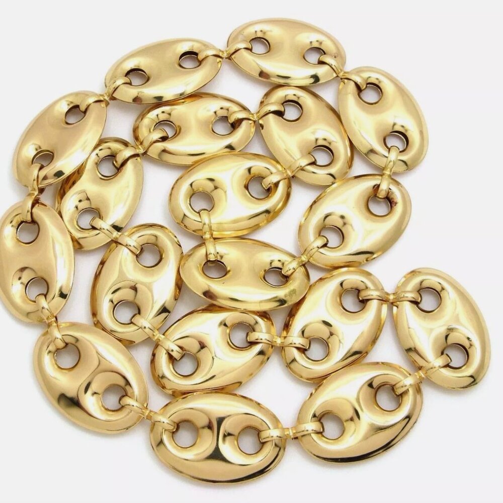 14k 27mm 30" Marina Chain Necklace