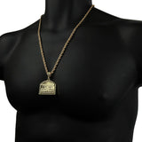 14k Gold Jesus Supper 24" Pendant + Necklace