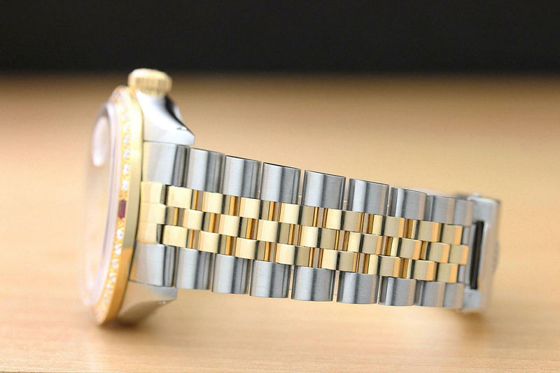 Men's Rolex Ruby Dial 18kt Watch