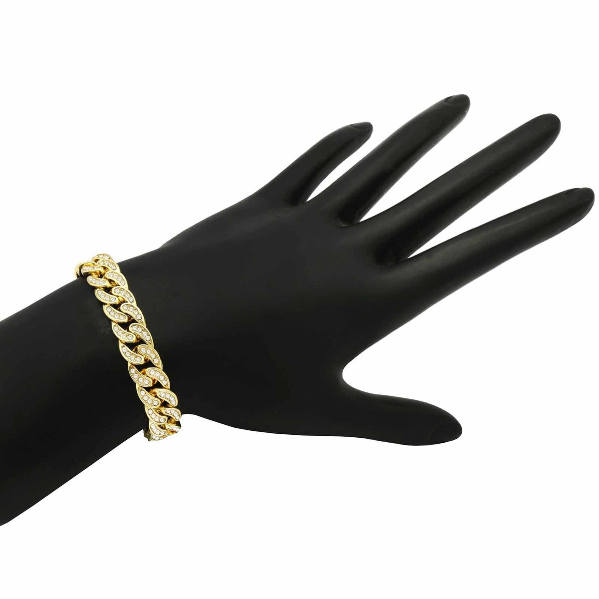 14k Gold Men's Miami Cuban CZ Bracelet 8 Mm 8.5"