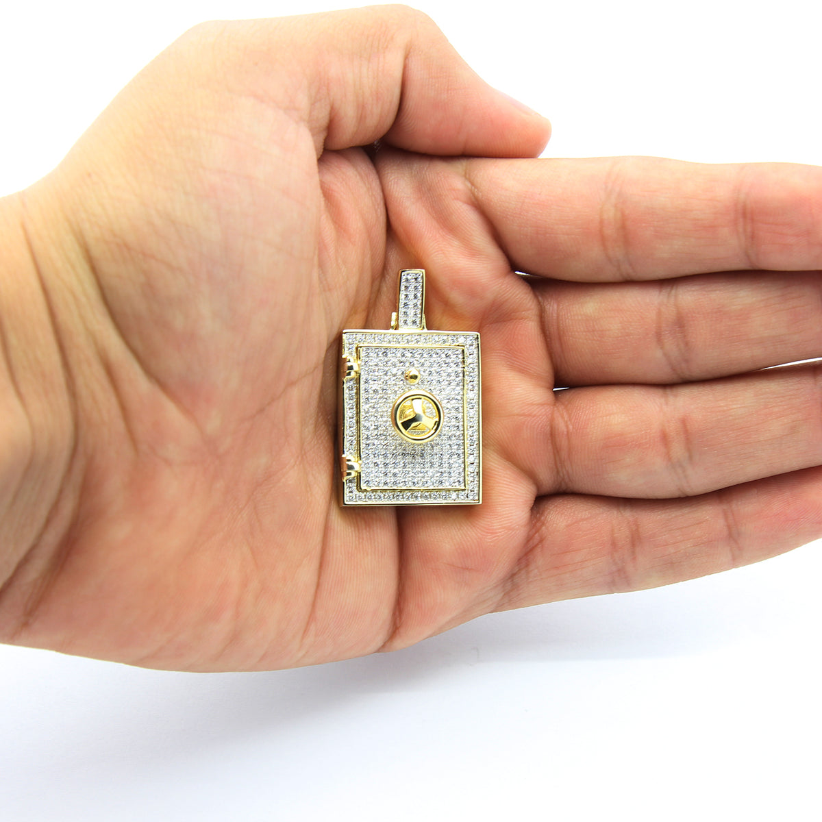 Men's Gold Door Safe CZ 3mm 30" Cuban Chain