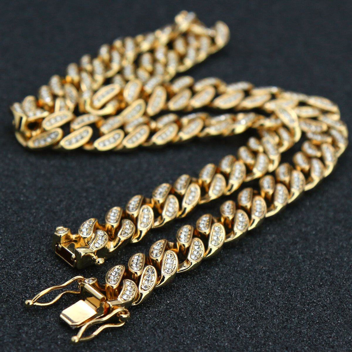 Last Supper Jesus Temple Pendant Gold 20" CZ Cuban Chain