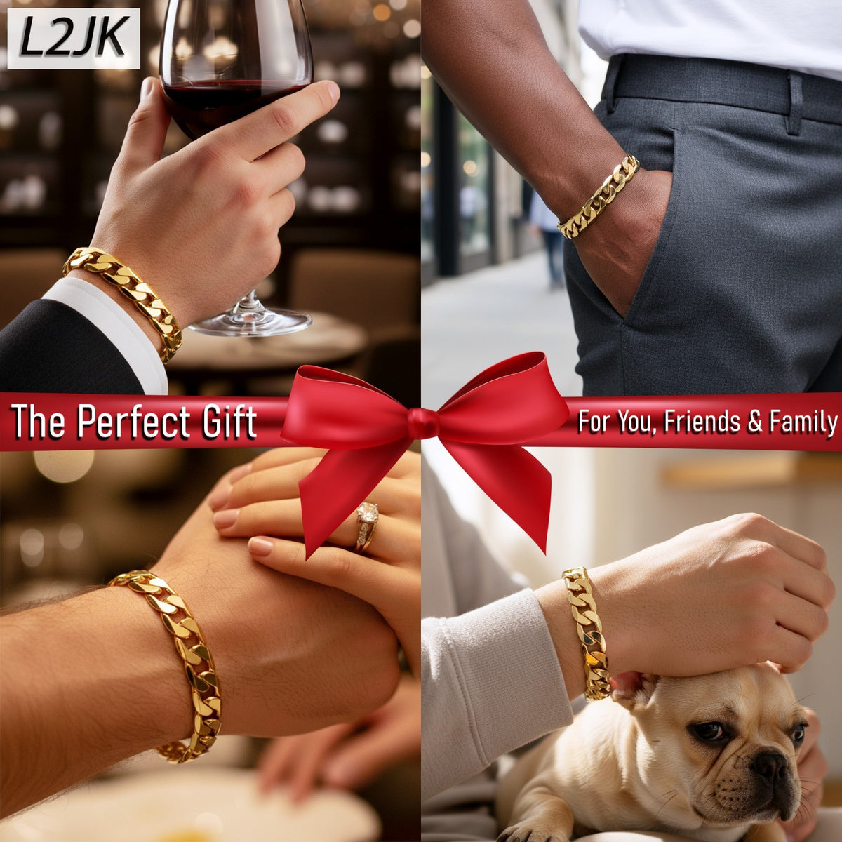 Cuban Link Chain Bracelet 12mm 8.5" 14k Gold Men's Jewelry