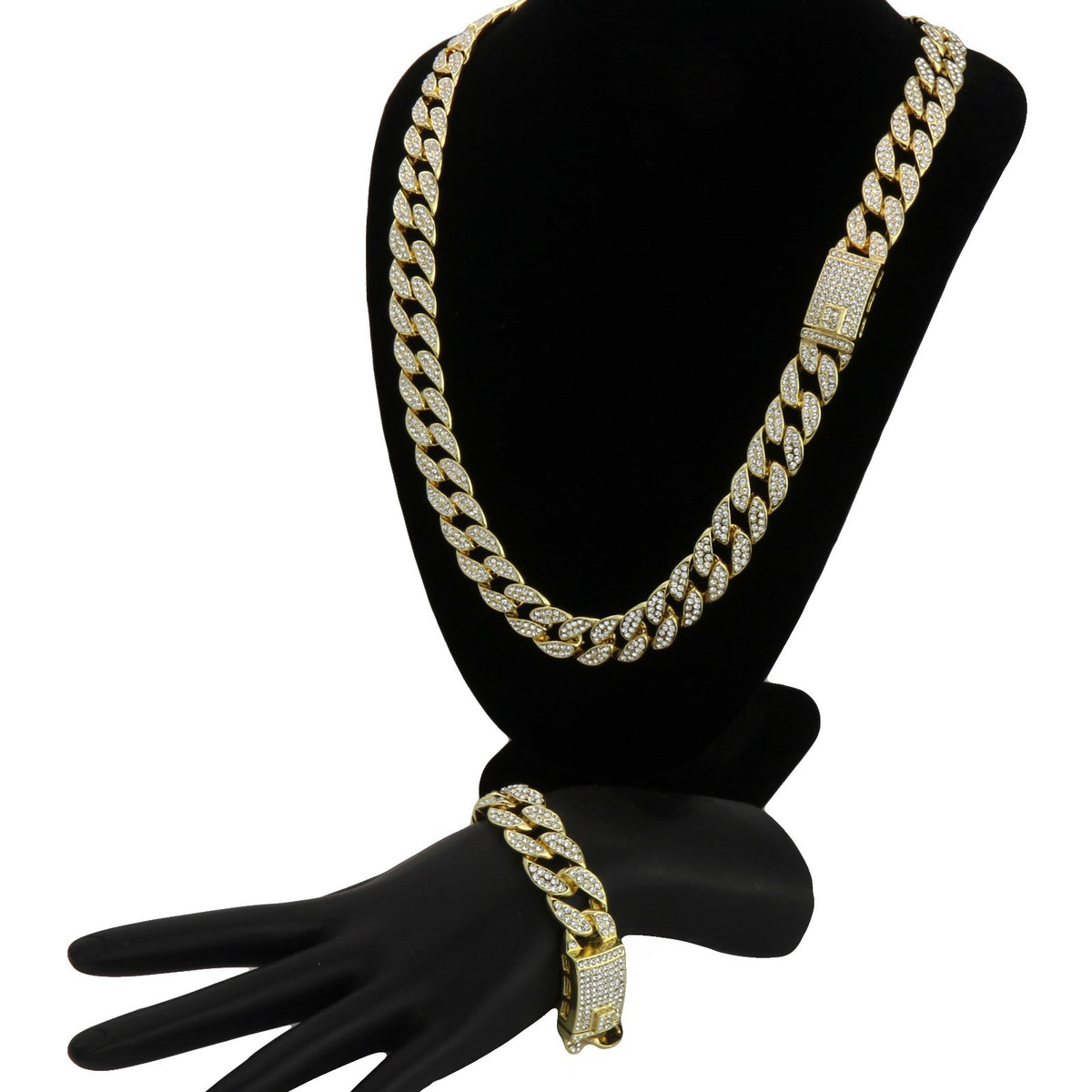 Men's 14k Gold 16"-30" Miami Cuban CZ Link Choker Chain