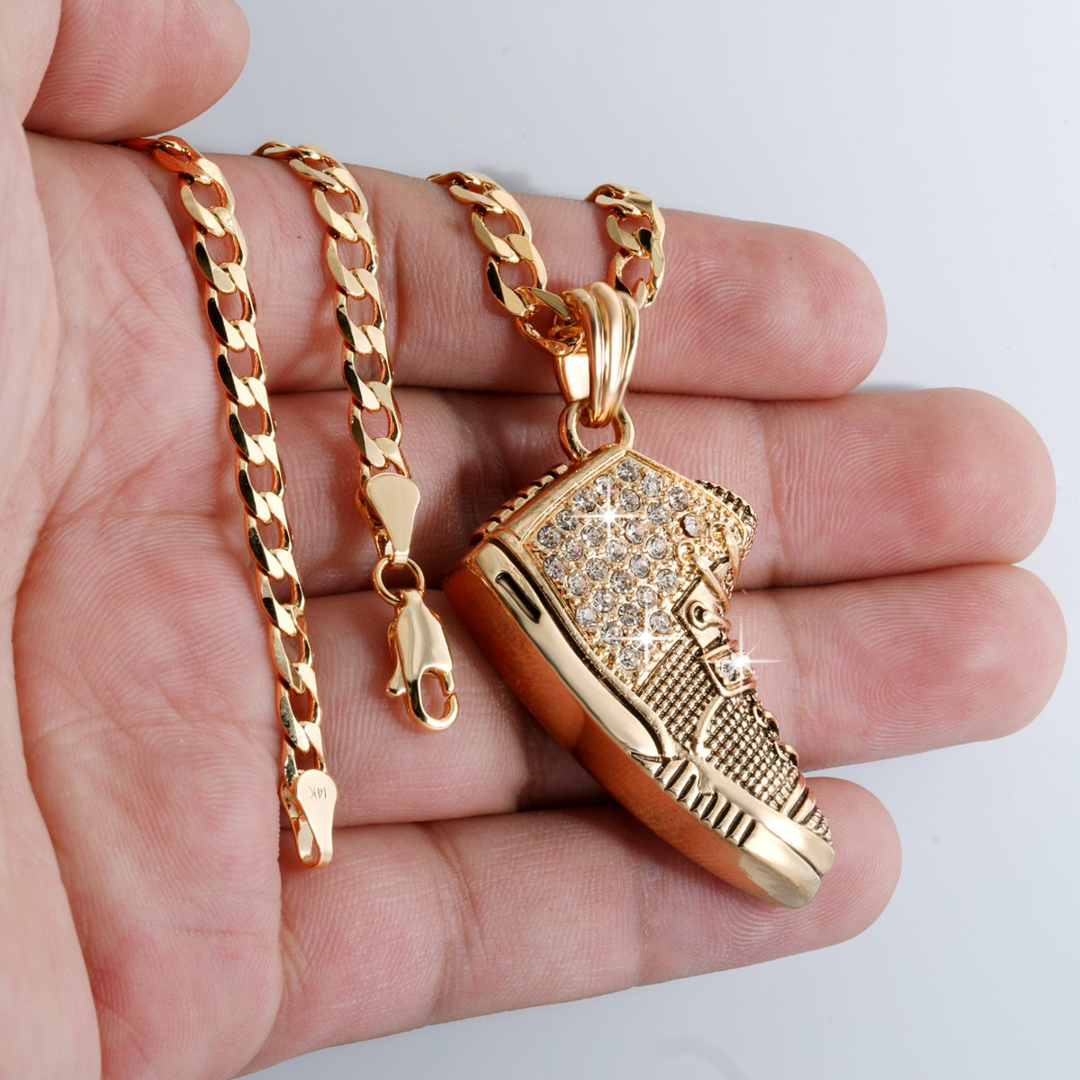 14k Cuban Curb Link Necklace 5mm A1r Vantage Basketball Gold