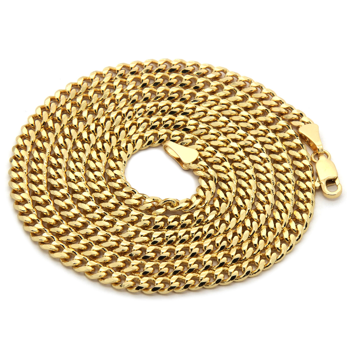 Men's 14k Gold Last Supper Pendant CZ 30" Cuban Chain Pendant