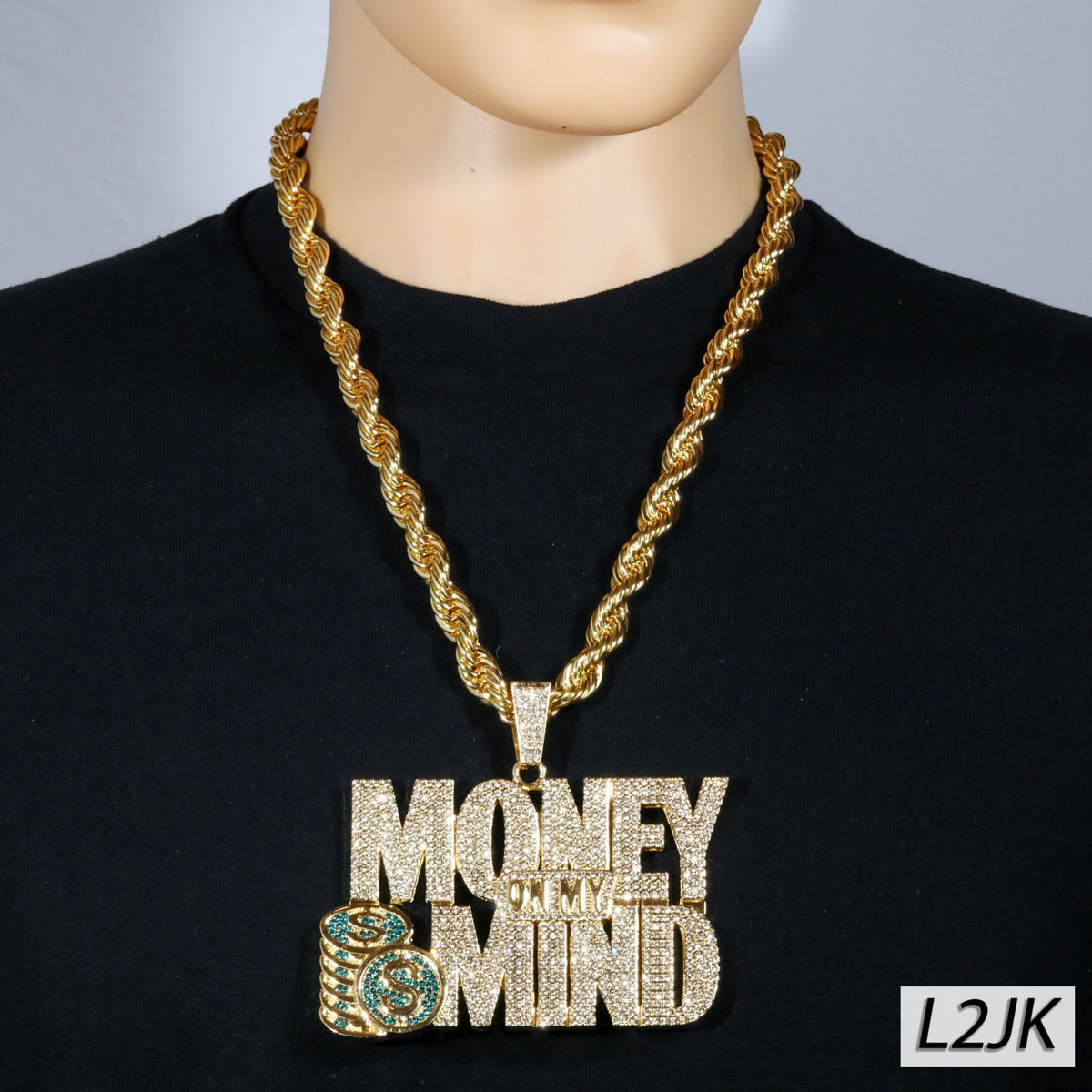 14k Rope Chain Necklace 10mm 24" & 30" Huge Money Mind Gold