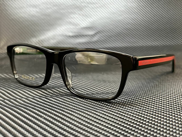 Gucci Men's Black Rectangular Eyeglasses