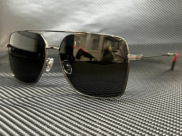 Gucci Men's Ruthenium Square Sunglasses