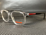 Prada Men's Crystal Rectangular Eyeglasses