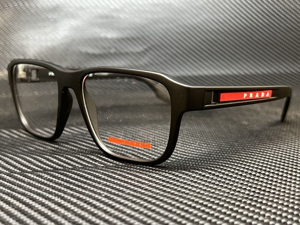 Prada Men's Black Pillow Eyeglasses