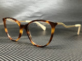 Gucci Women's Havana Cat Eye Eyeglasses