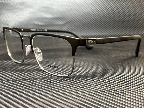 Prada Men's Black Rectangular Eyeglasses