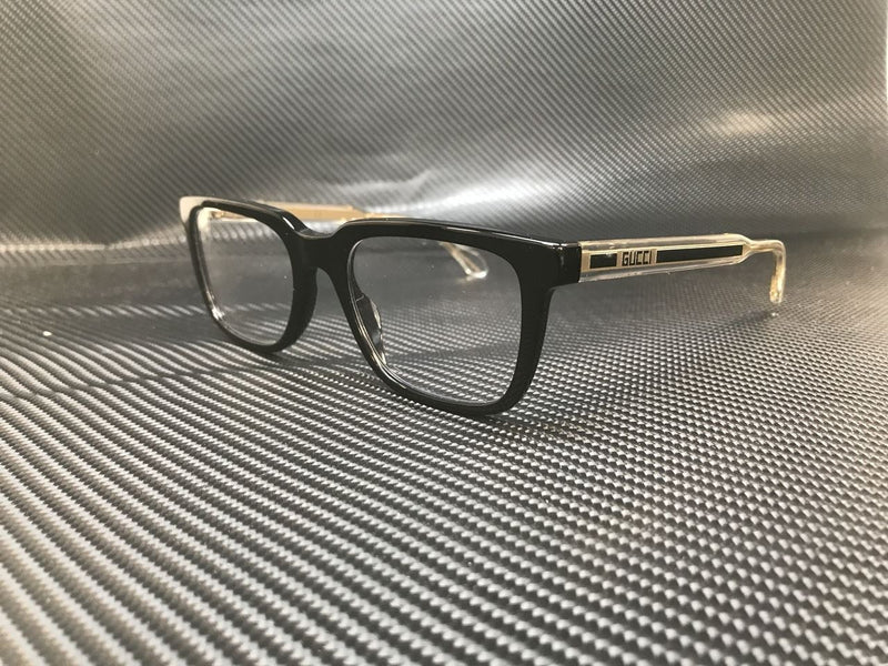 Gucci Men's Havana Square Eyeglasses