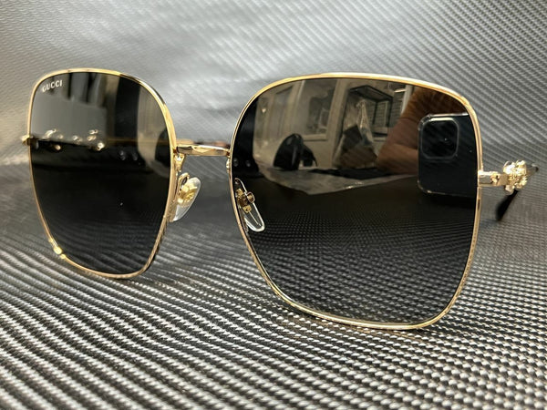 Gucci Women's Gold Square Sunglasses