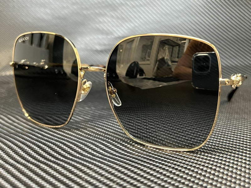 Gucci Women's Gold Square Sunglasses