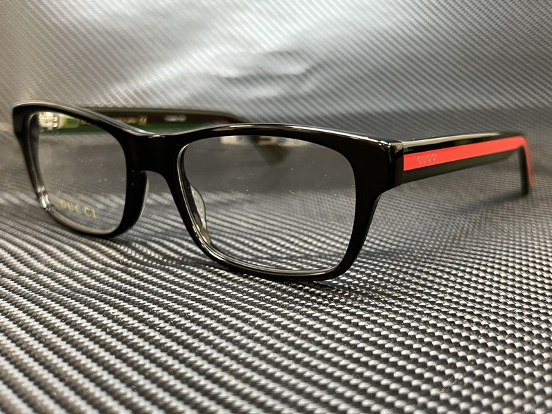 Gucci Men's Black Rectangular Eyeglasses