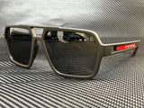 Prada Men's Black Rectangular Sunglasses