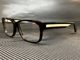 Gucci Men's Havana Rectangular Eyeglasses
